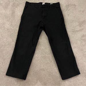 Mens Gap Straight Leg Black Khaki Pants. Size 29x30